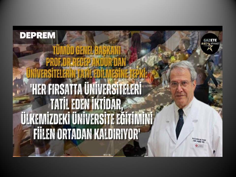 TÜMÖD’DEN TEPKİ