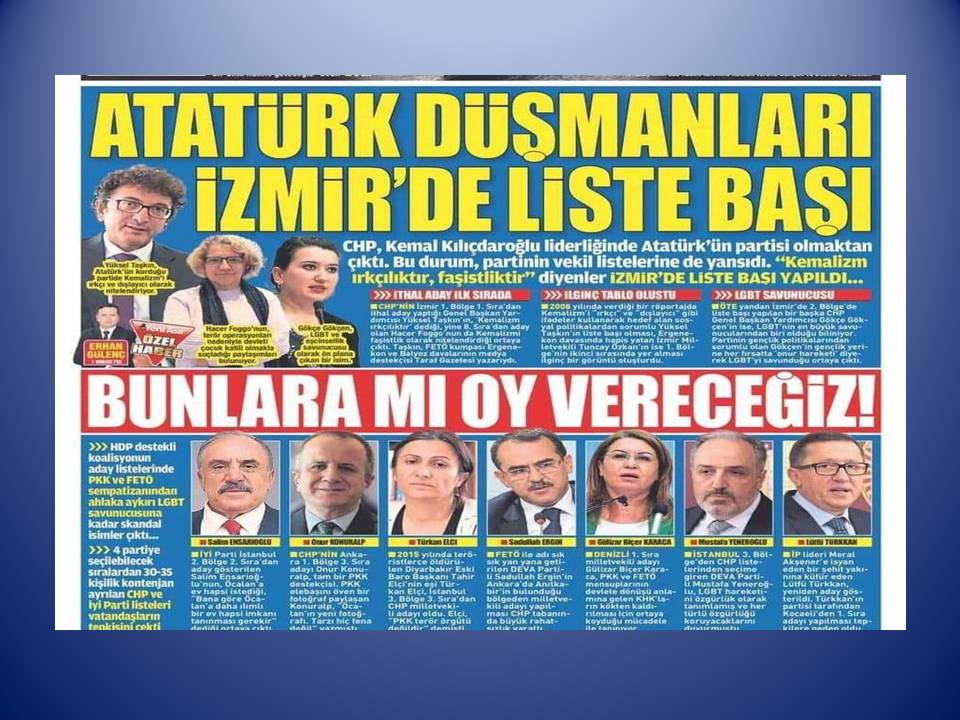SEÇİMLERİN ARDINDAN