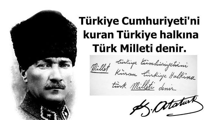 TÜRK MİLLETİ DİYEMEMEK