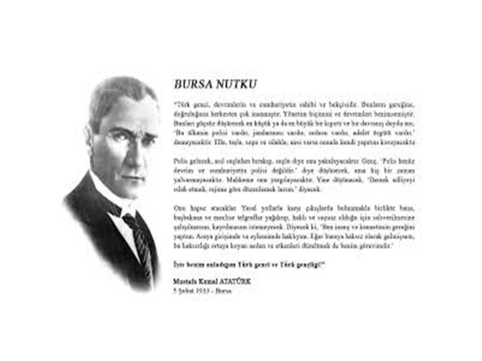 ATATÜRK’ÜN BURSA NUTKU