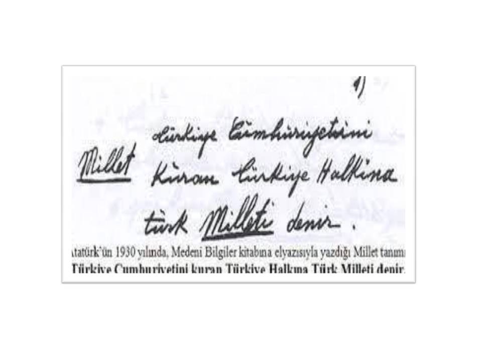 TÜRK MİLLETİ
