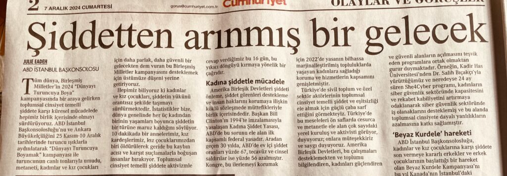 BİR TURUNCU DEVRİM GÜZELLEMESİ