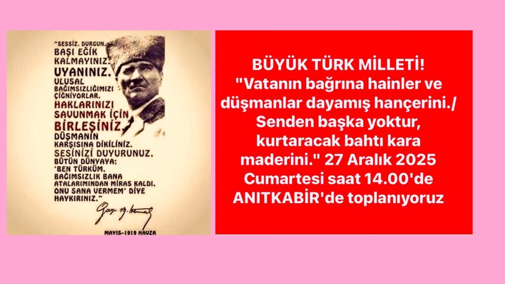 BÜYÜK TÜRK MİLLETİ!..